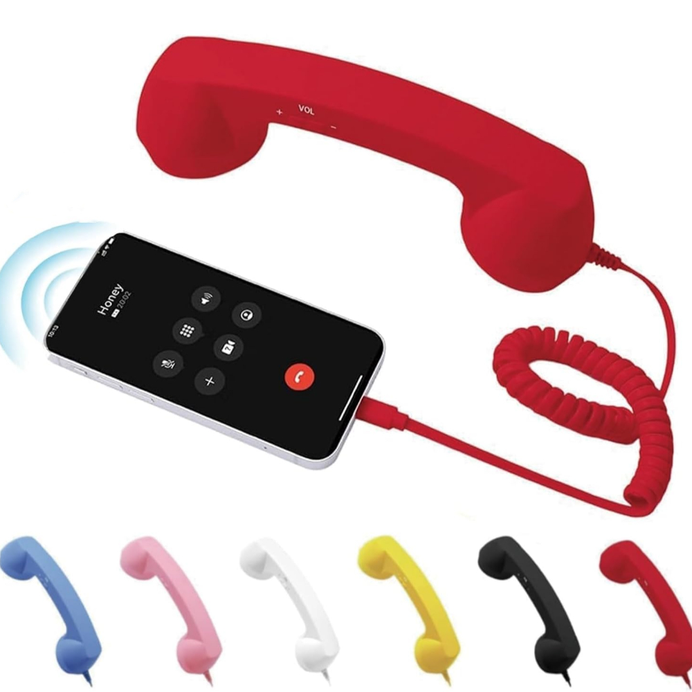 Speaker Wire - Type-C/35mm Vintage Retro Phone Handset Wired