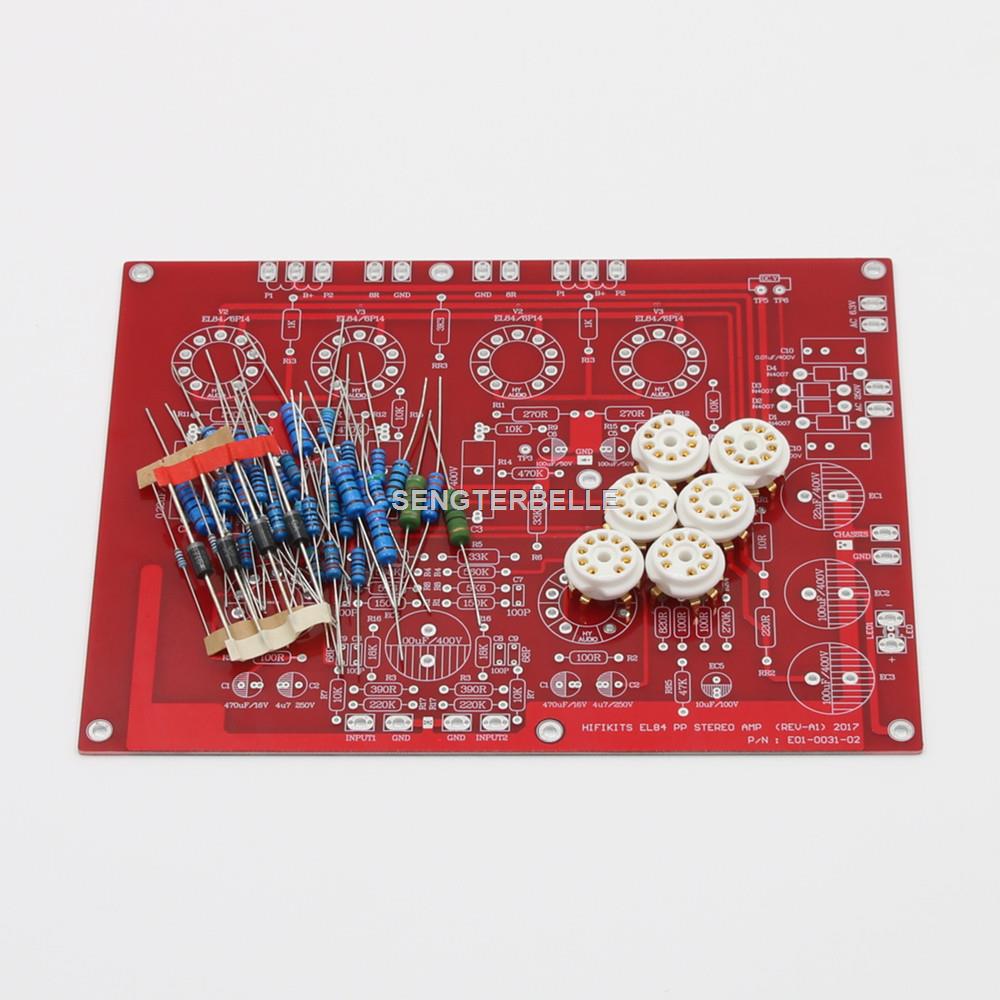 HiFi EL84 +ECF80 Stereo Push-P - Audio Amplifier Board 评论和价格