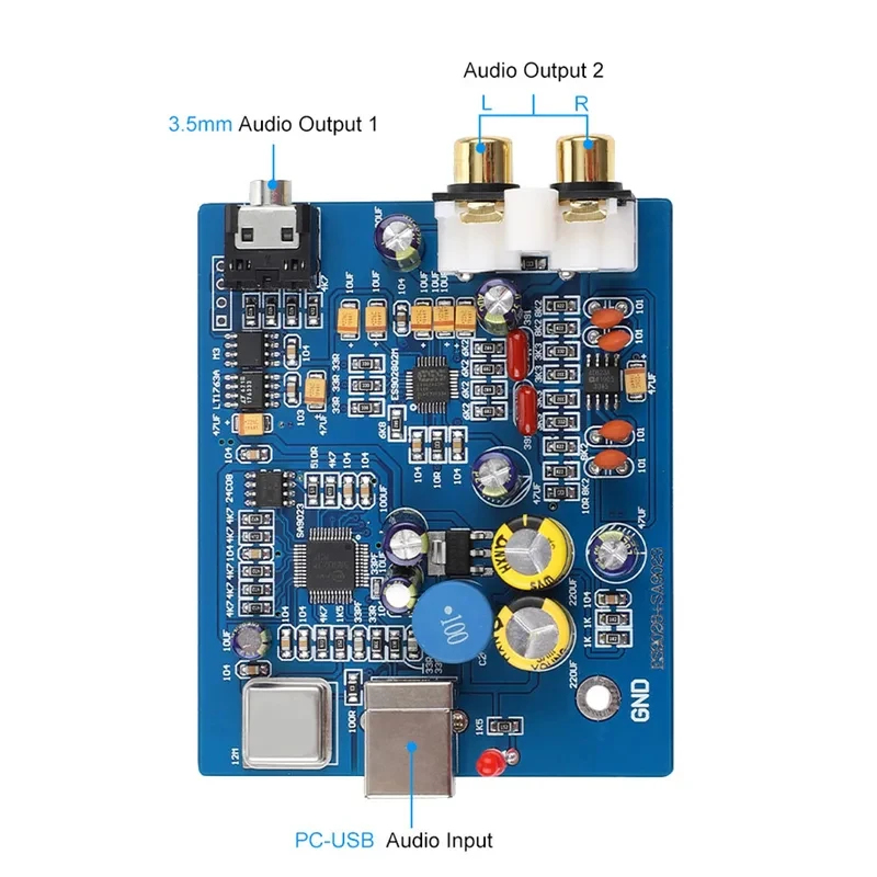 YJ00130 USB Decoder Board ES90 - Usb Sound Card 评论和价格