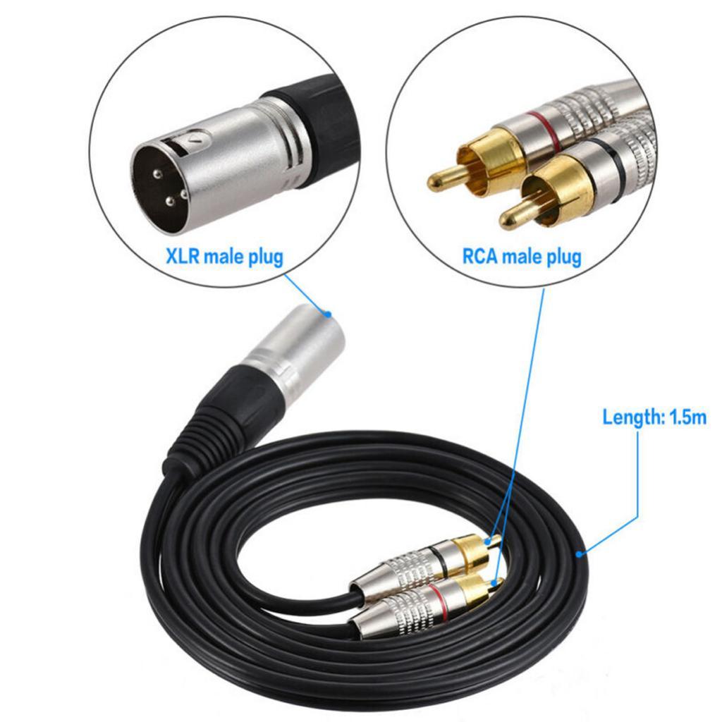 XLR Audio Splitter Cable to Rc - Rca Cable 评论和价格