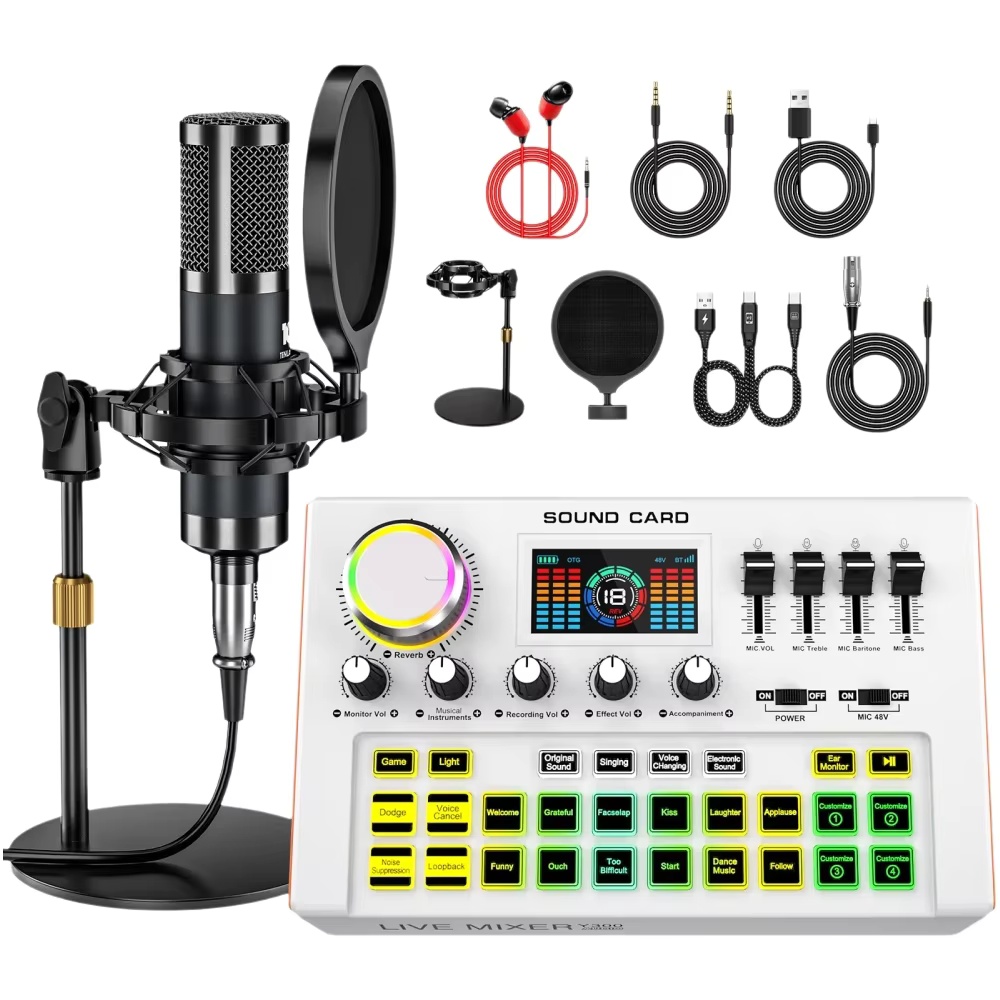 Tenlamp Podcast Equipment Bund - Condenser Microphone Kit 评论和价格
