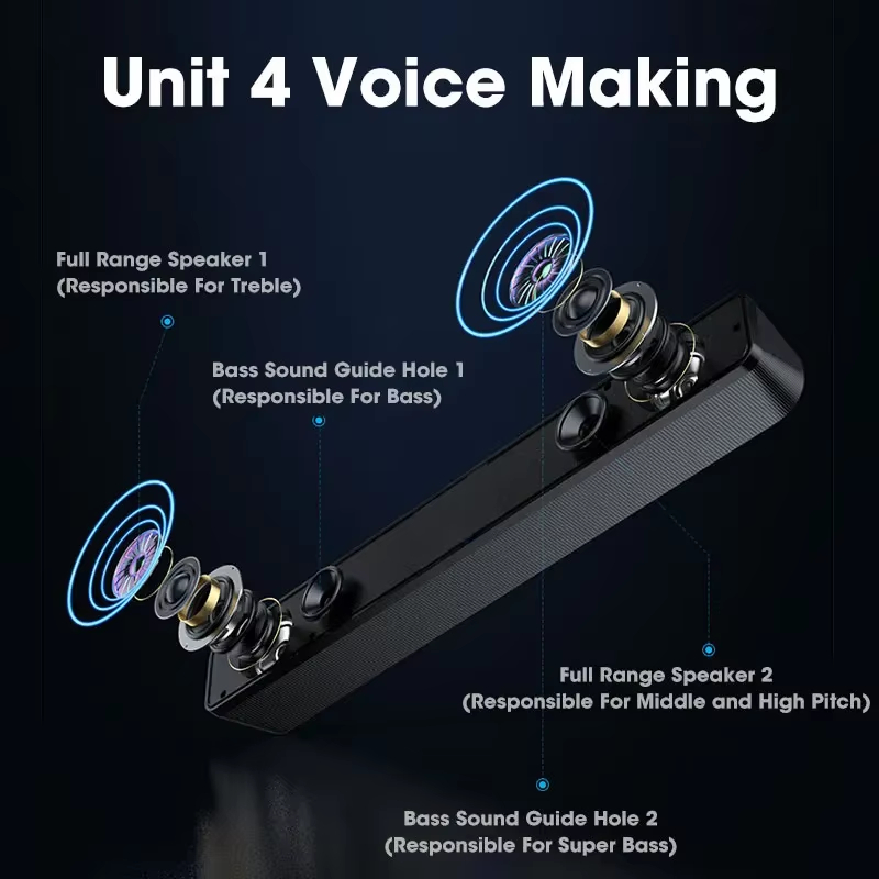 Bluetooth Soundbar for TV Comp - Speaker Wire 评论和价格