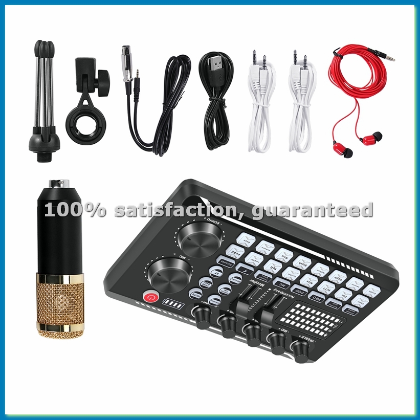 F998 Sound Card Kit,BM-800 Mic - Condenser Microphone Kit 评论和价格